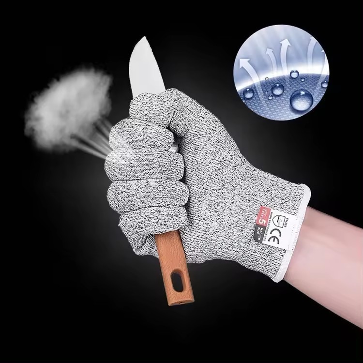CE Certified Secure Grip Anti Slip Crinkle Latex Coated Safety Work Gloves For Construction