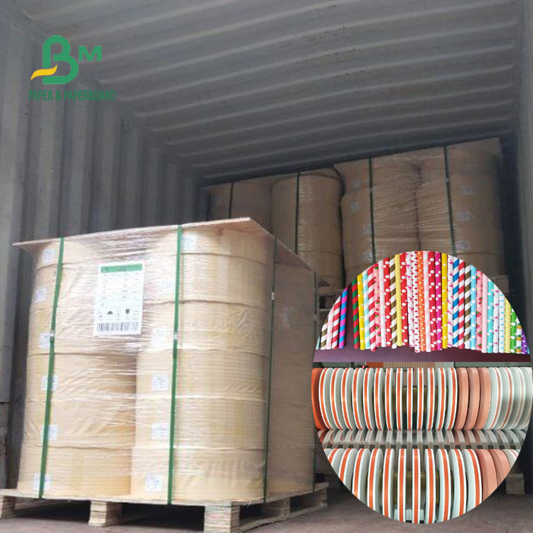 60GSM / 120GSM Straw Paper Roll Biodegradable & Food Grade EU / FDA Certificated