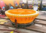 Yellow 3T40M Telescopic Boom Marine Pedestal Crane With ABS Certificate