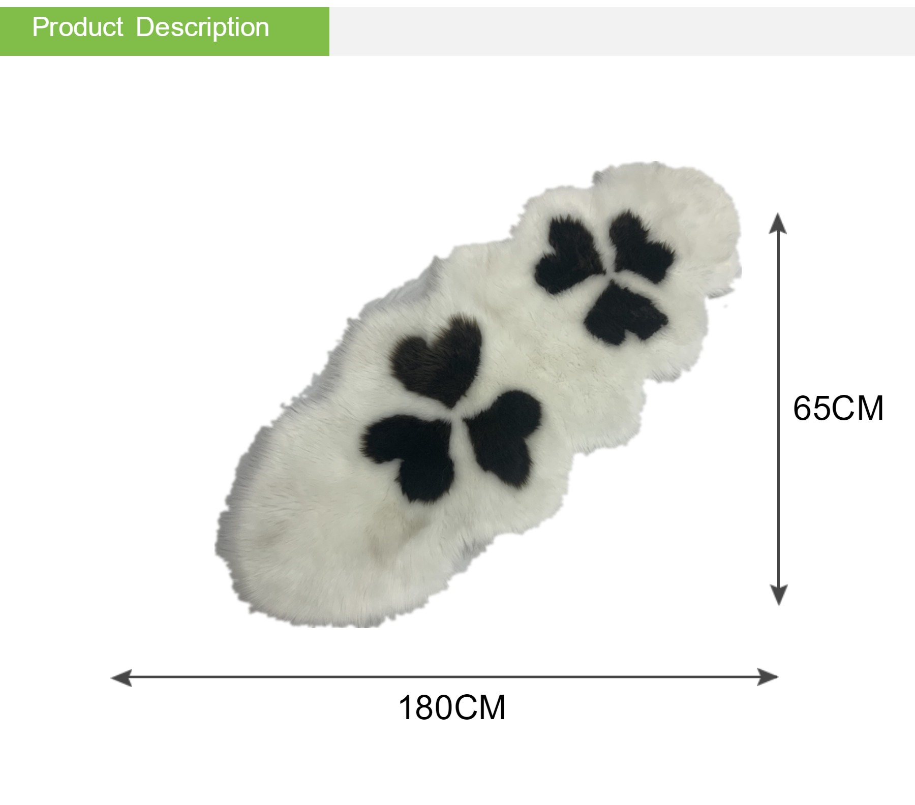 6ft Sheepskin Cushion Pads Fluffy Fur Carpet For Bench