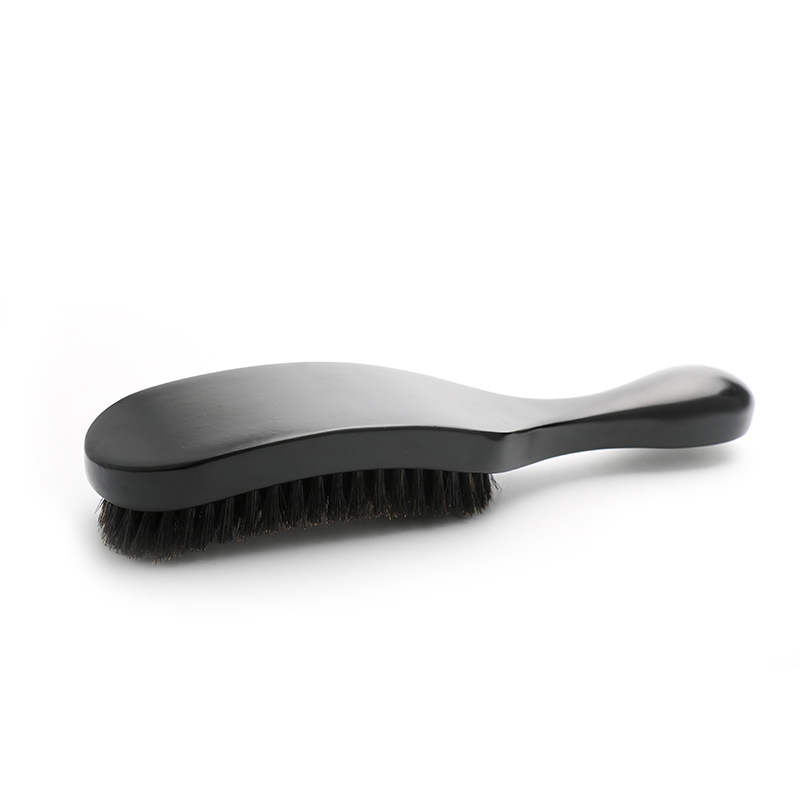 OEM Men'S Grooming Beard Brush Hard Bristle Black 360 Wave Brush For Black Men