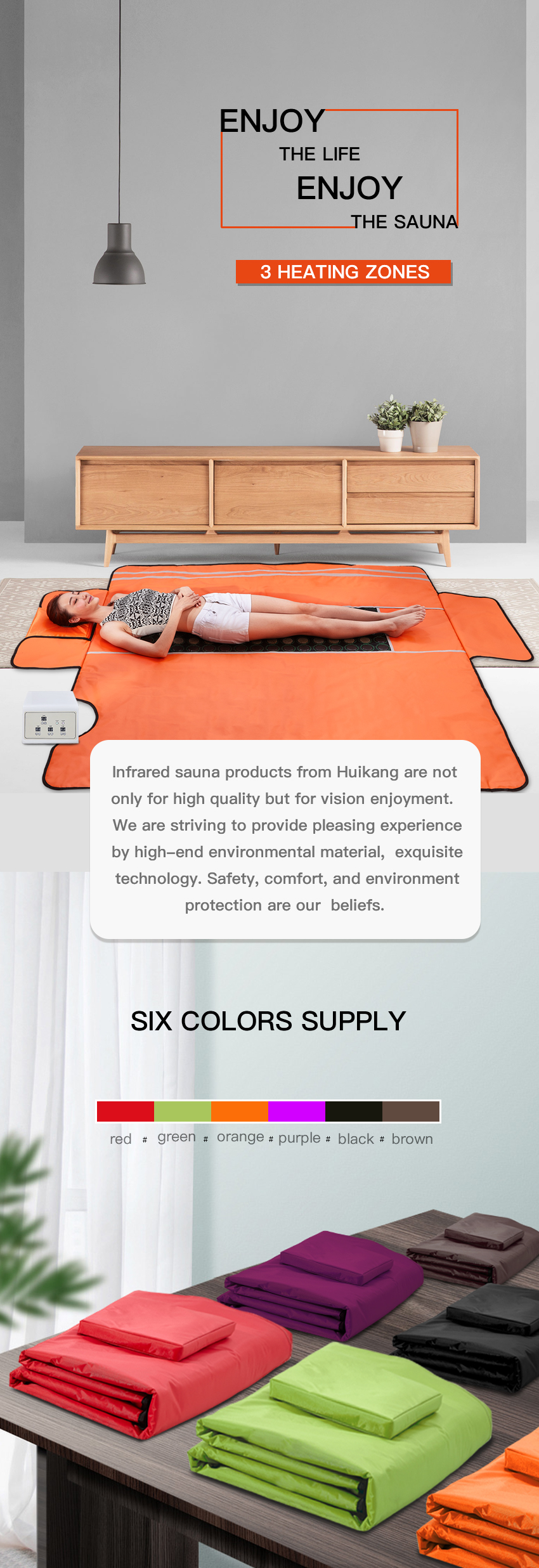 Household FIR Far Infrared Blanket Sauna Full Spectrum Carbon Fiber Heating Wire