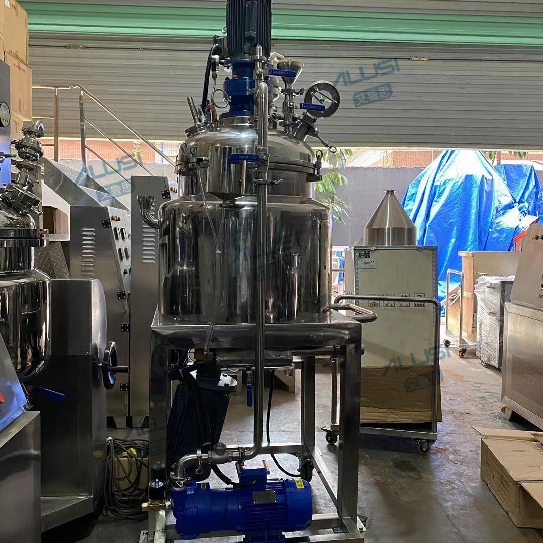 0-65rpm Defoaming Vacuum Emulsifier Mixer With High Speed Disperser
