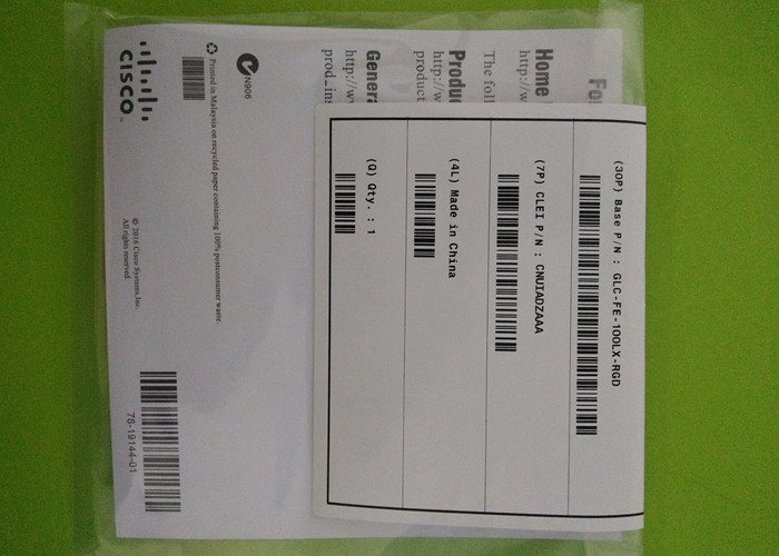 SFP Optical Fiber Module GLC-FE-100LX-RGD 1310NM 15KM 1 Year Warranty