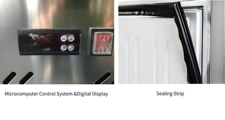 SS201/304 Under Counter Refrigerators Freezer 220V For Kitchen