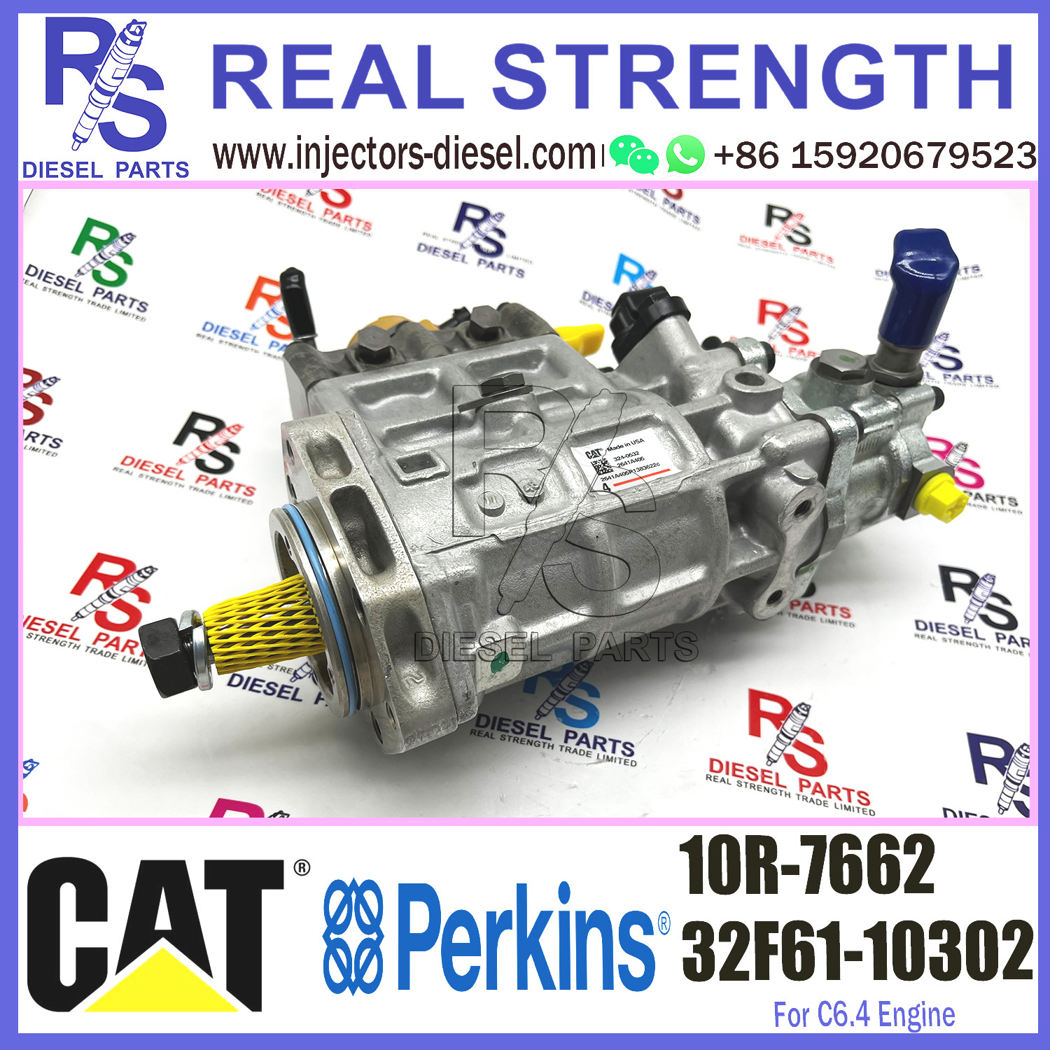 320D C6.4 Diesel Engine Fuel Pump 326-4635 32F61-10302 10R-7662 For Cat Excavator