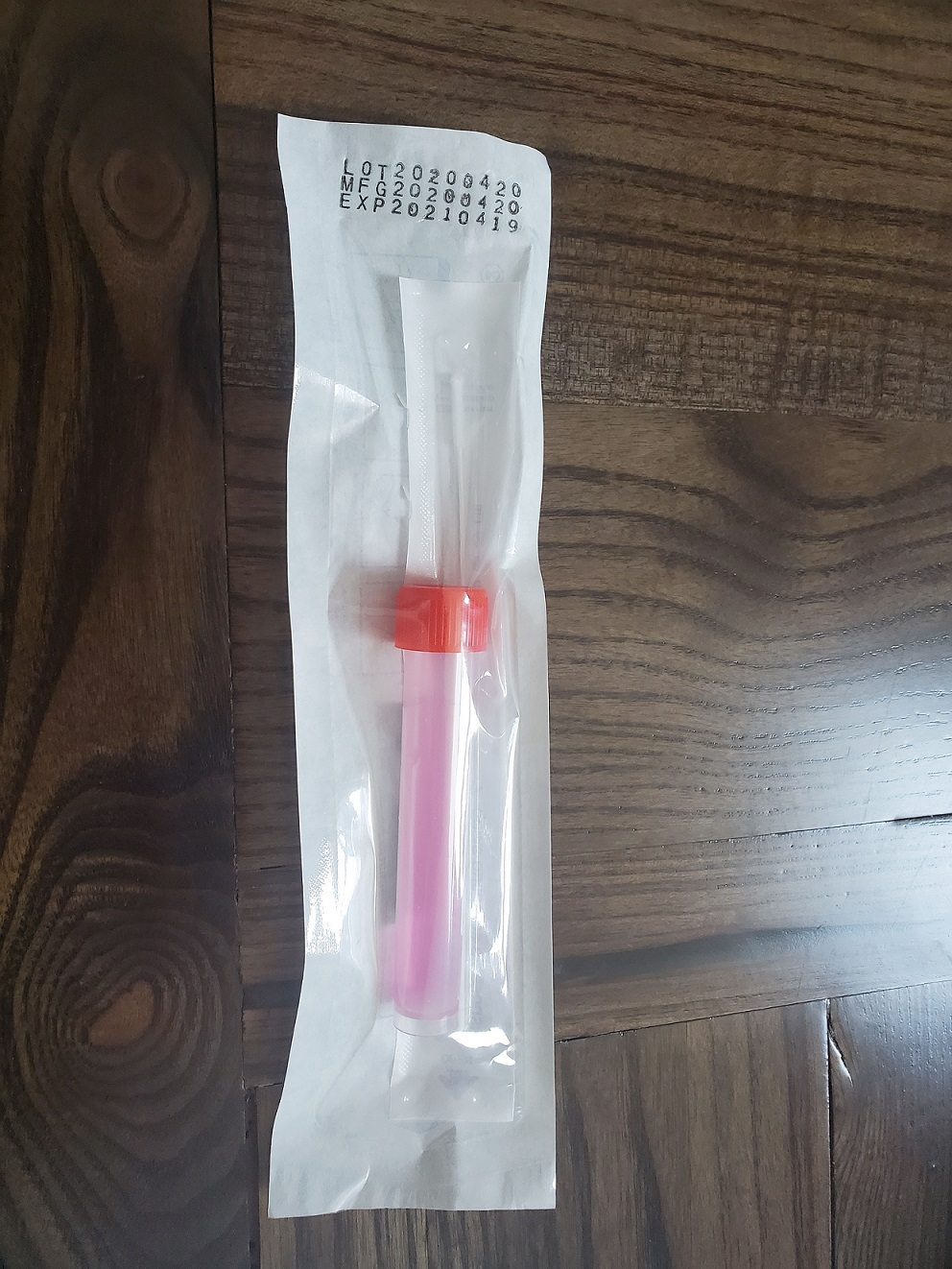 Sterile Bilateral Anterior Nasal Swab For Bacterial Infection