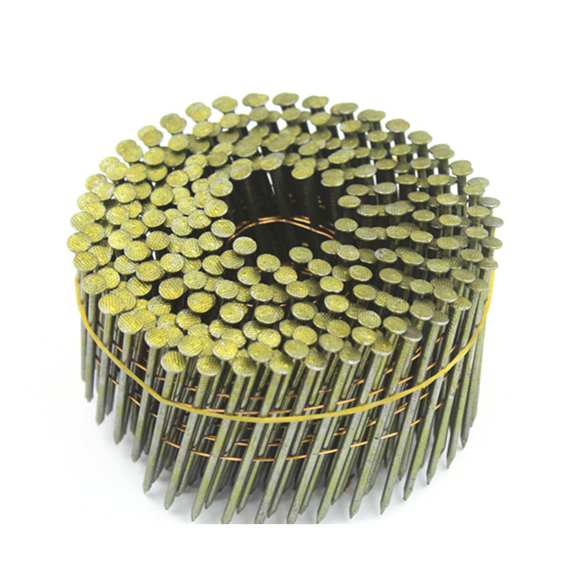16 Degree Galvanized Wire Welded Coil Plain Nails Pcn-60