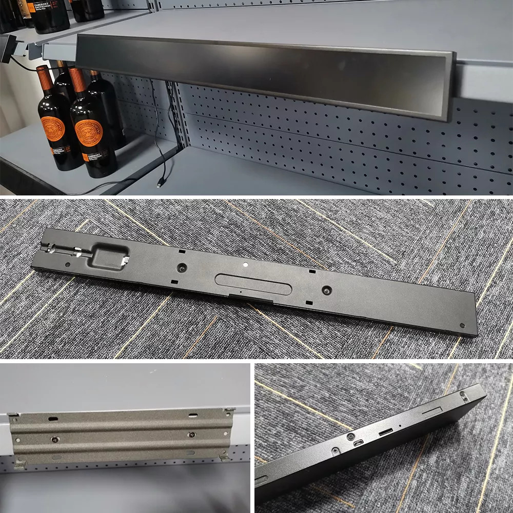 23.1 Inch Stretched Lcd Screen Bar Style Digital Signage For Shelf Edge