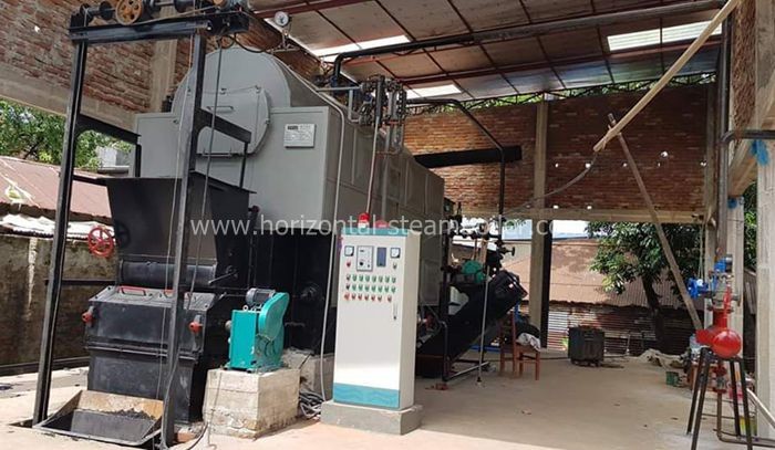 SGS CE Approved Biomass Wood Fired Boiler / Industrial Steam Boiler Chain Grate DZL 2 Ton Water tube