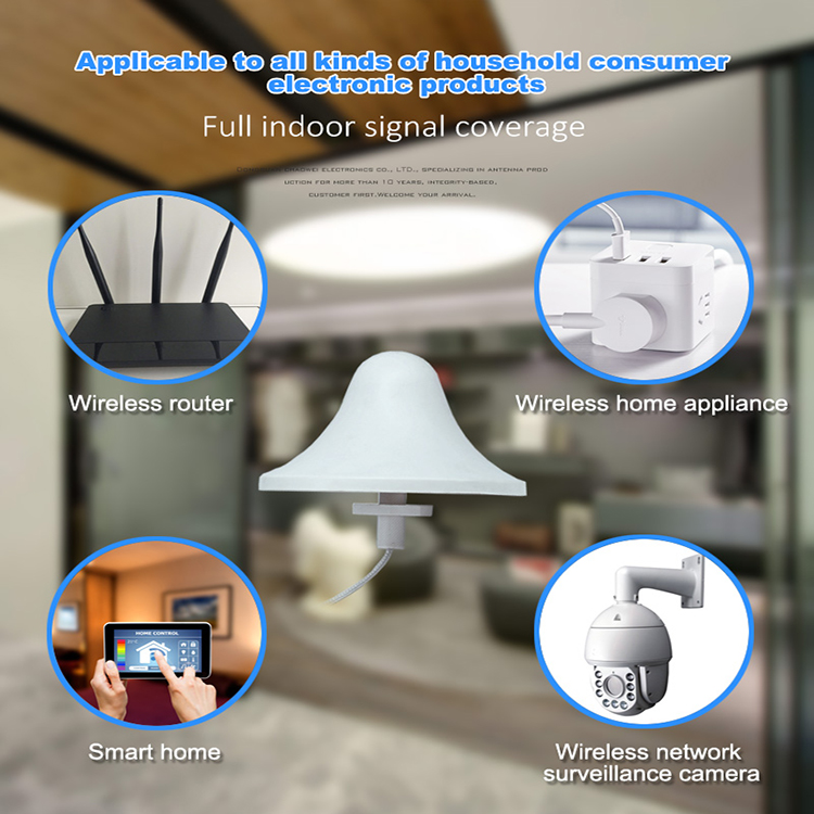 4G LTE Wireless Omnidirectional Wifi Antenna Range 8dBi 2500MHz