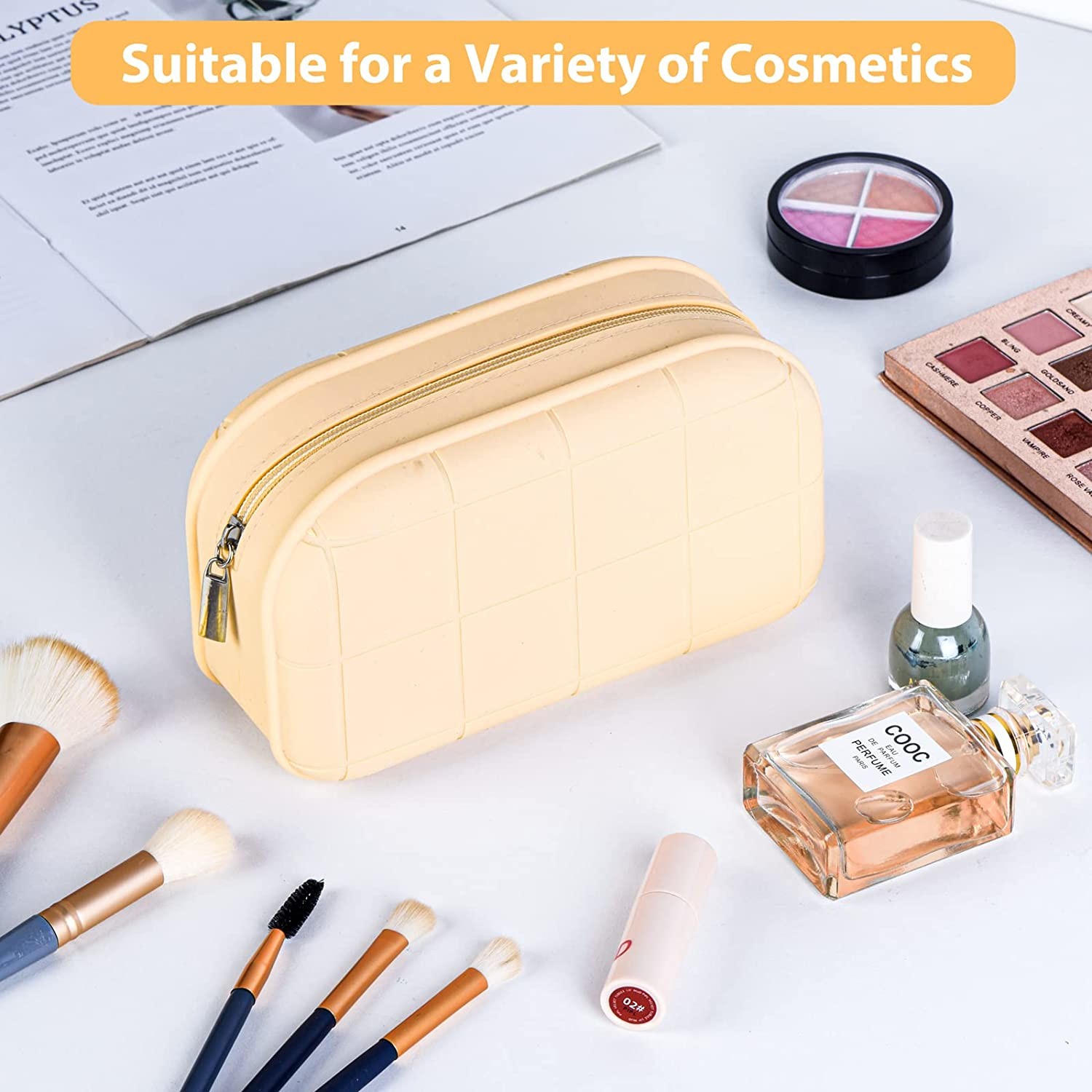 Storage Waterproof Make Up Organizer Cosmetic Bags Shockproof Protective Pouch
