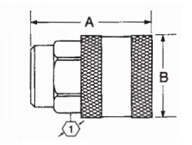 Breathing Equipment 10000psi Brass Shut Off Coupling