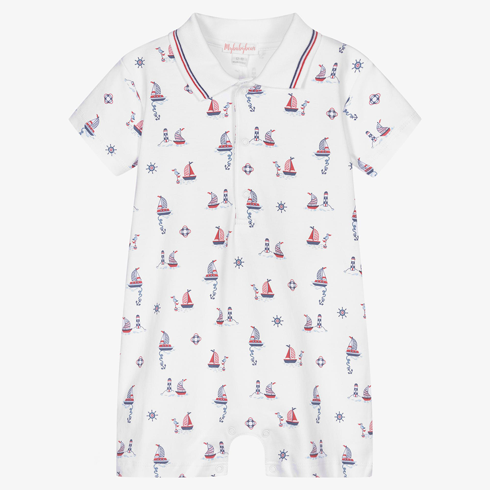 Baby boys summer clothes 100% cotton Polo Collar Baby Romper custom bodysuits Printed Body Suit Baby clothes for Newborn