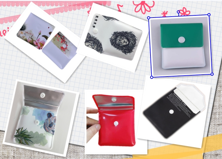 Compact Fireproof Portable Pocket Ashtray Ash Pouch 75*83mm