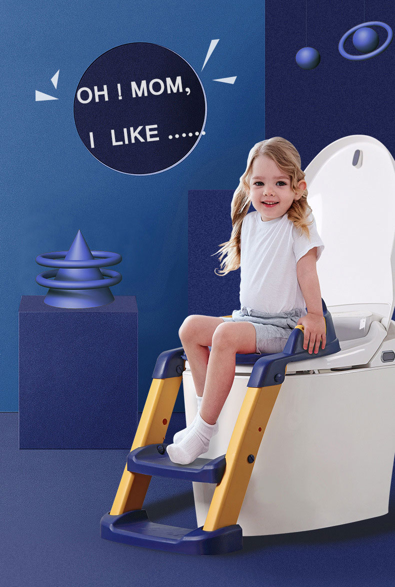 Animal Pattern Toddler Toilet Seat for Kids Potty Training 2 in 1 Anti-Slip Pad Stool
