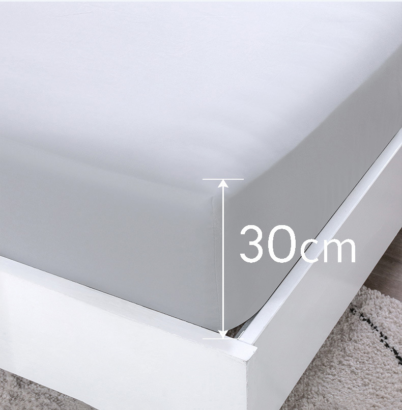 Super King Size Solid Microfiber Bedding Sheets Set with Woven Fabric and OEM Service