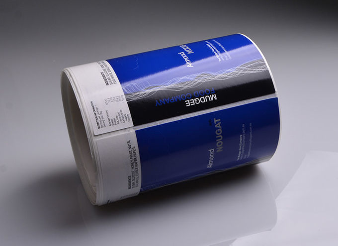 Personalized printed cmyk full color sticky paper roll packaging labels
