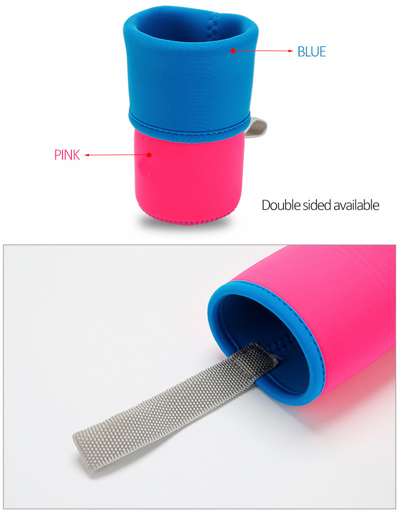 Eco Friendly Pure Color Lycra Glass Bottle Cover