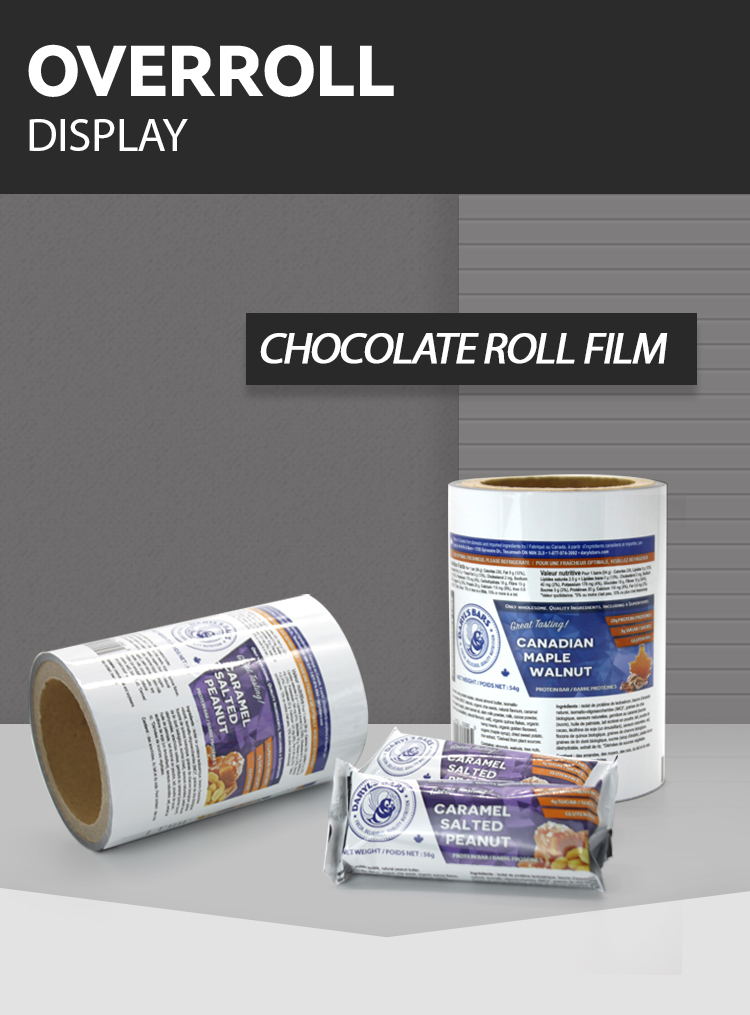 Energy Bar Clear Plastic Laminate Rolls Laminated Film Roll Packaging film