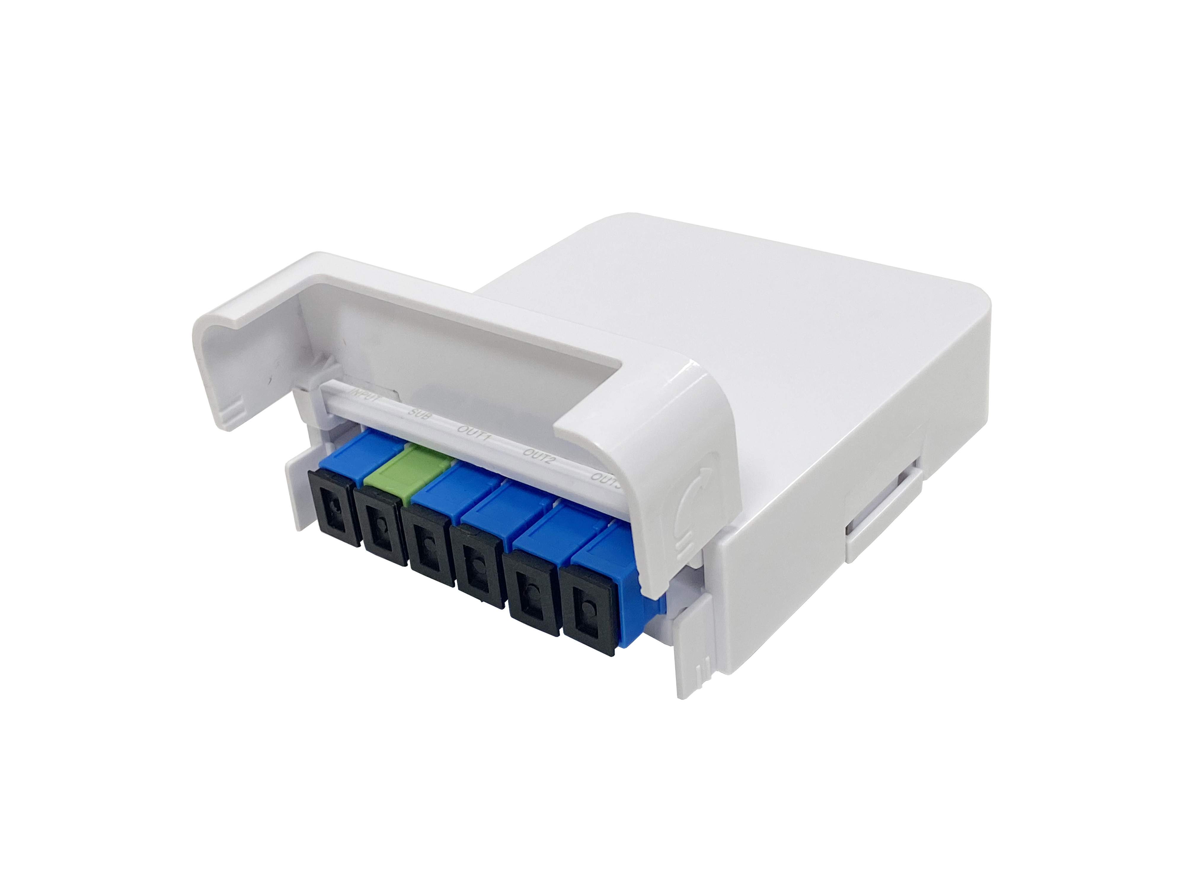 Fiber Optic Termination Box with 1X5 Splitter for FTTH Home and Outdoor Wall-Mounted