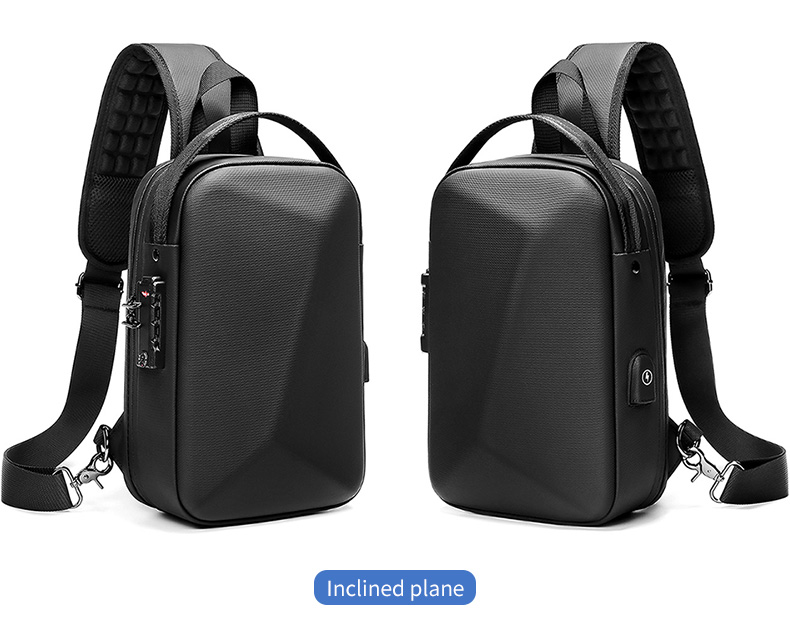 High quality brand men's leisure fashion waterproof anti theft shoulder chest crossbody sling bag for men