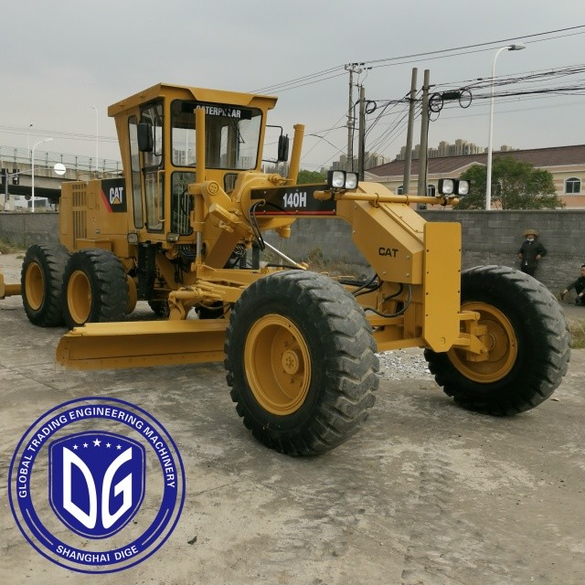 Origin Japan CAT140H Used Caterpillar Grader CAT140H Wheel Grader Secondhand Caterpillar Grader CAT 140H