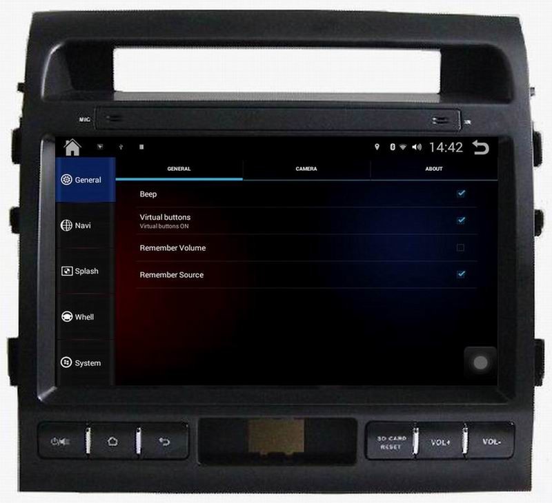 Ouchuangbo car video dvd player android 4.4 for Toyota Land Cruiser 2010-2012 Support 4*45 Watts amplifier 3g wifi BT
