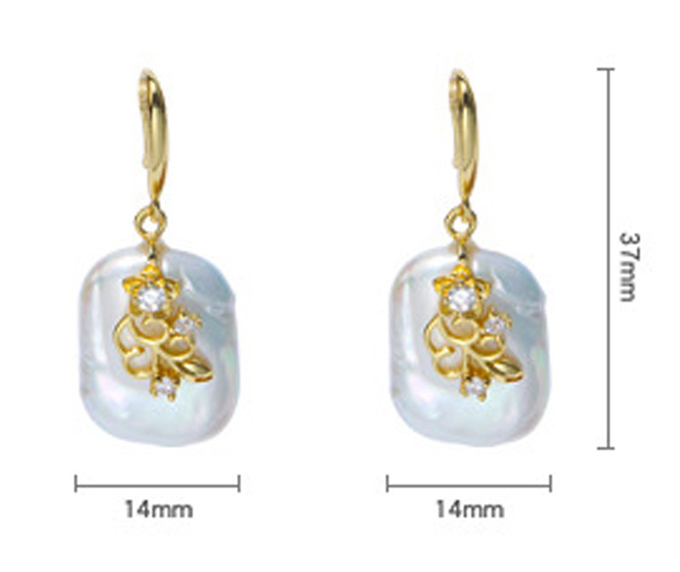 Women Natural Baroque Pearl Necklace Earring Classic Weddings Jewelry Chains Freshwater Pearl Necklace Jewelry