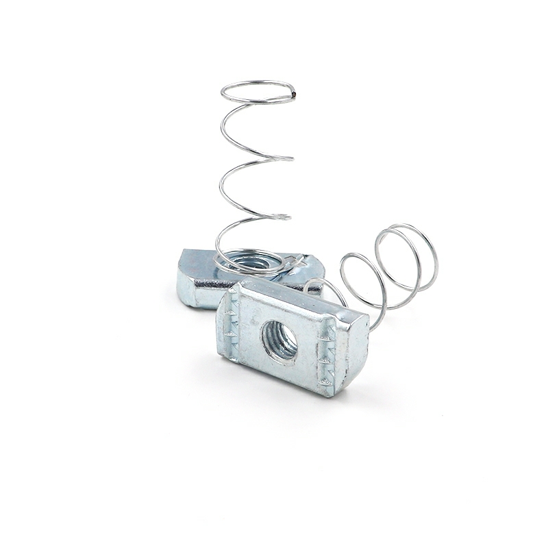 Zinc Plated M6 M8 M10 T Channel Spring Nut for Long Spring Strut in Metric Measurement System