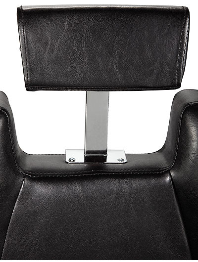 WT-6924 Brown Vintage Barber Shop Chairs Reclining Backrest With Tilted Footrest