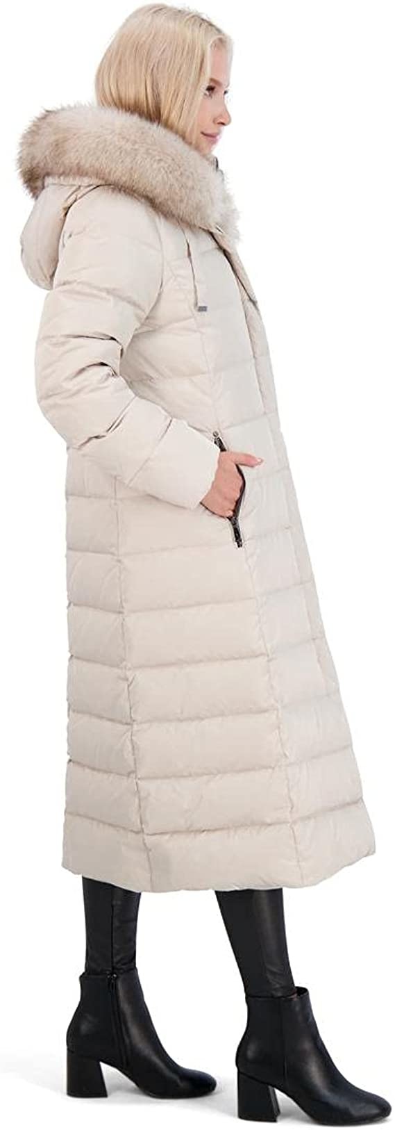 Autumn Winter Tahari Nellie Womens Long Puffer Coat S M L 3XL