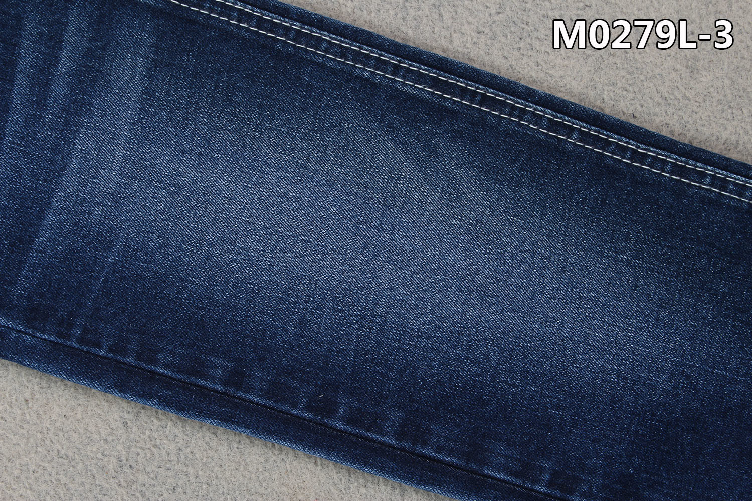 11oz Men'S Elastic Denim Fabric Indigo Slubby Textured Jeans Raw Material Slim Style