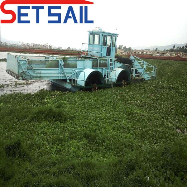 7.2m-25m Total Length Lake Trash Cleaning Machine with and 7.5-50m3 Loading Capacity