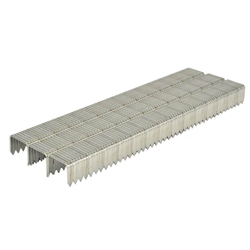 8mm Heavy Duty Staples 20GA 3/8 in Crown Leg T50 Galvanized Staples For Roofing