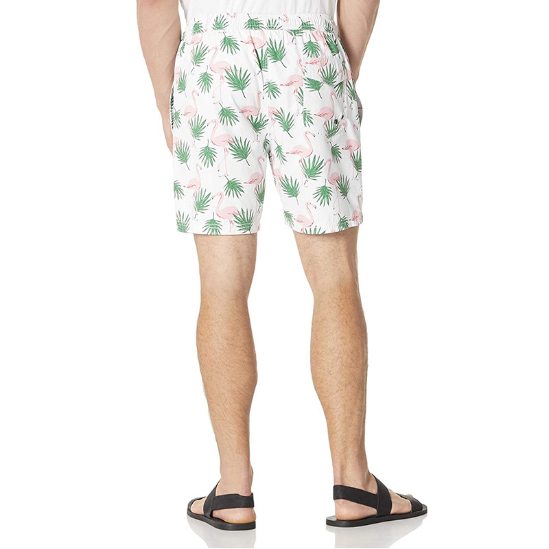 Quick Dry Polyester Men'S 7 Inch Inseam Swim Shorts Trunks With Pockets