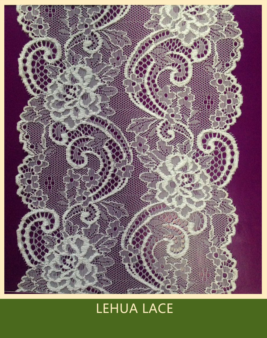 Hot Selling and nice quality Nylon Spandex Stretchy Brazil Lace from China
