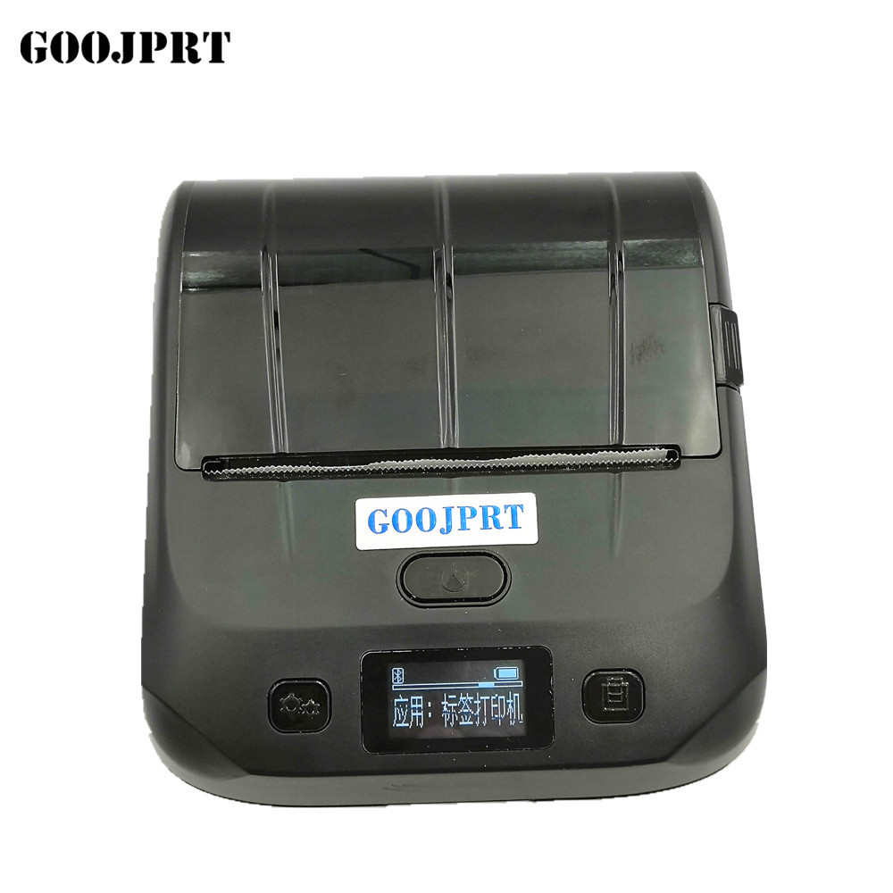 Portable 80mm thermal barcode printer bluetooth label sticker printer