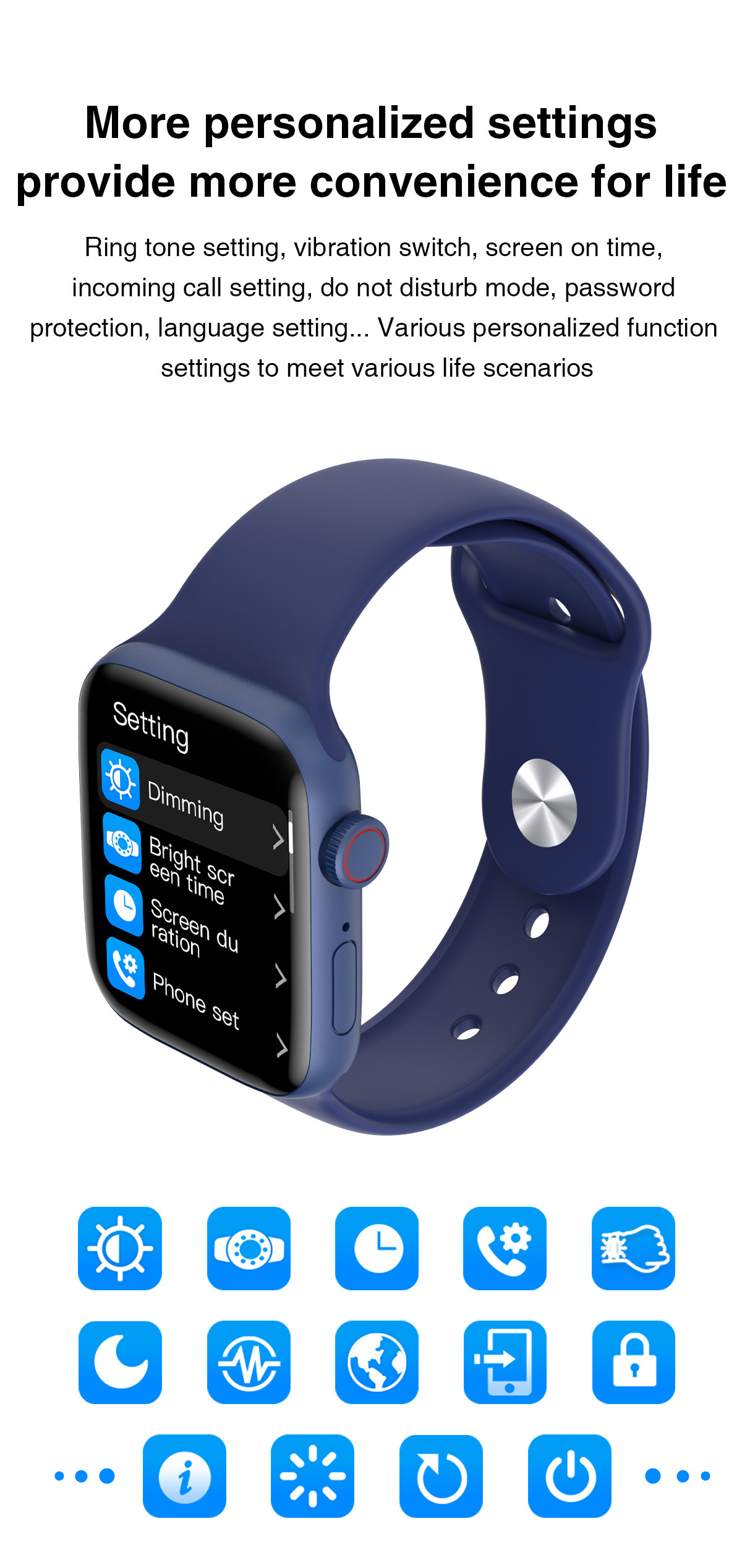 HW22 Ble Call Heart Rate Monitor Watch Smart Watch IWO 12Pro
