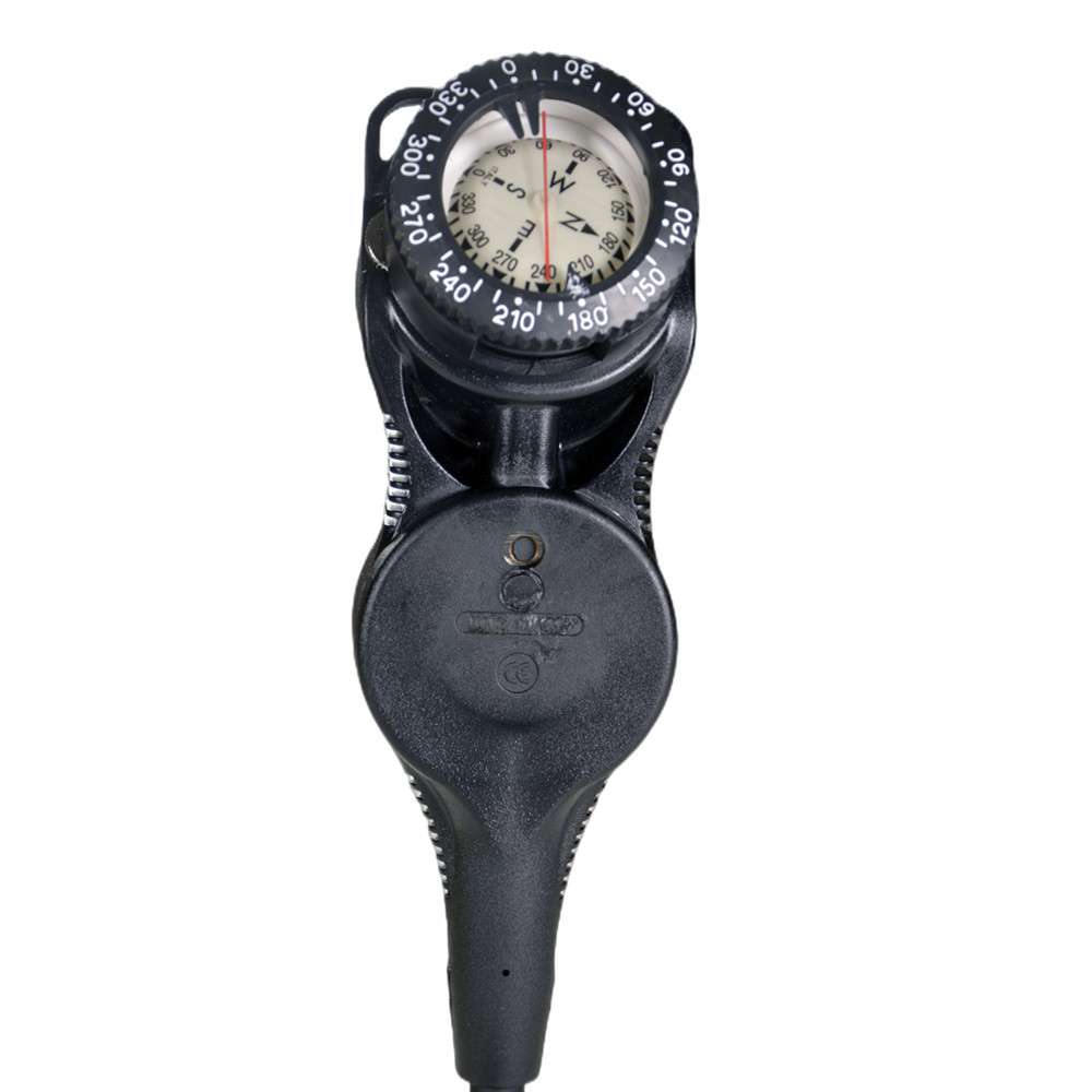 Shockproof Case Scuba Diving Gauges , Scuba Pressure And Depth Gauge With Compass