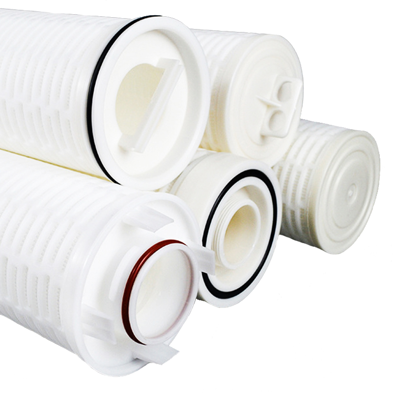 Precision 1-100microns Industrial Pleated High Flow Filter Cartridges 10'' 20'' 30'' 40