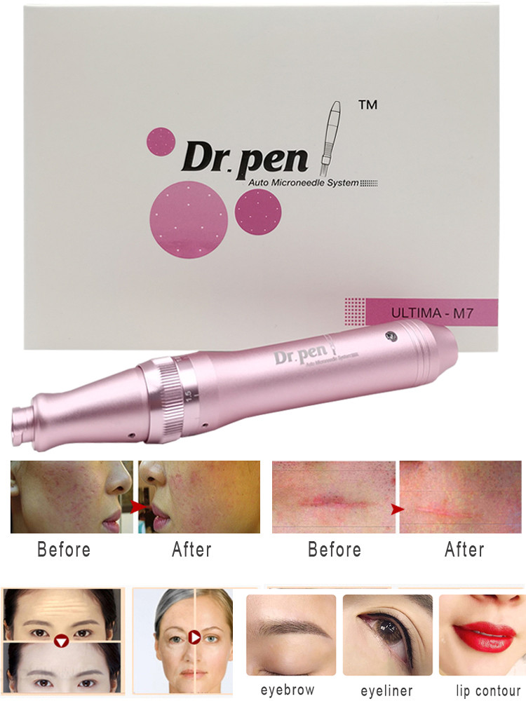 Dr.Pen M7-W Wireless Microneedling Cartridge Device Skin Tightening Micro Needle Stimulate Electric Stamp Dermapen