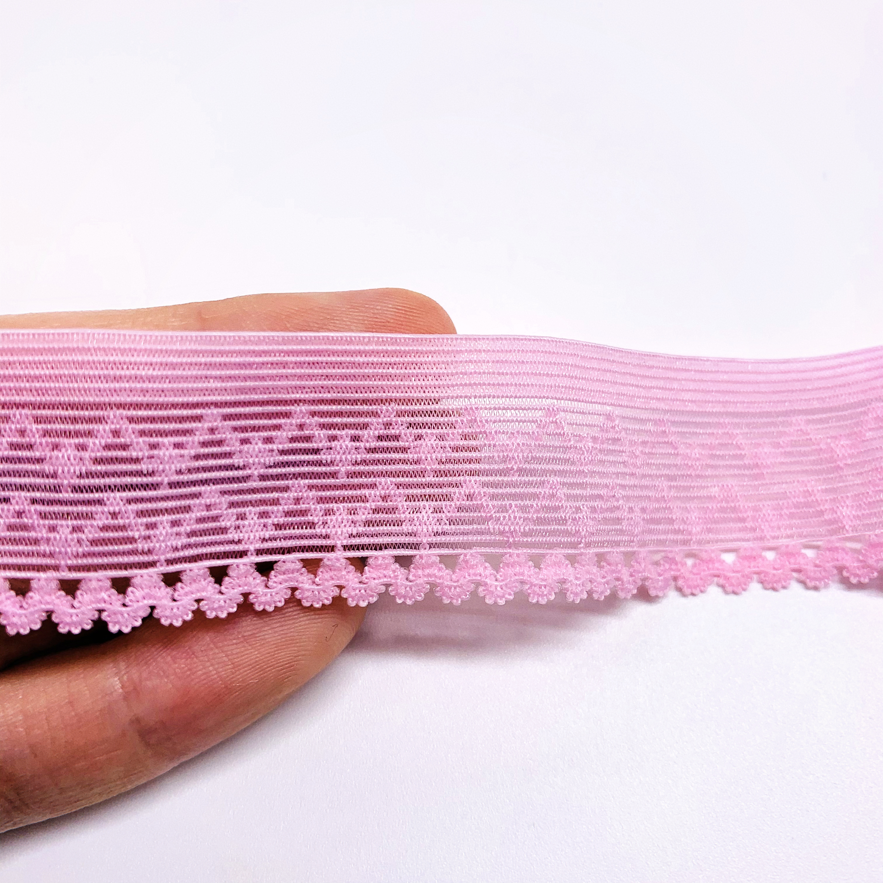 Knitted Elastic Lace Trims Nylon Elastic Band Webbing For Clothing Underwear Bra Panties