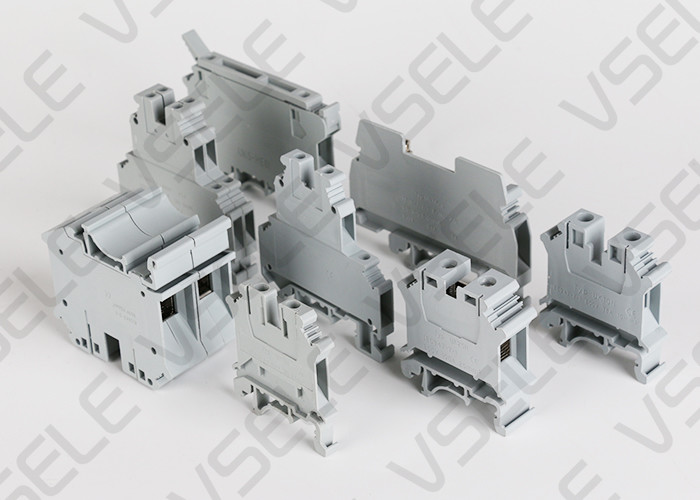 UIK 35 Type Din Rail Terminal Blocks Pure Copper Guide 35MM Square Combined Current