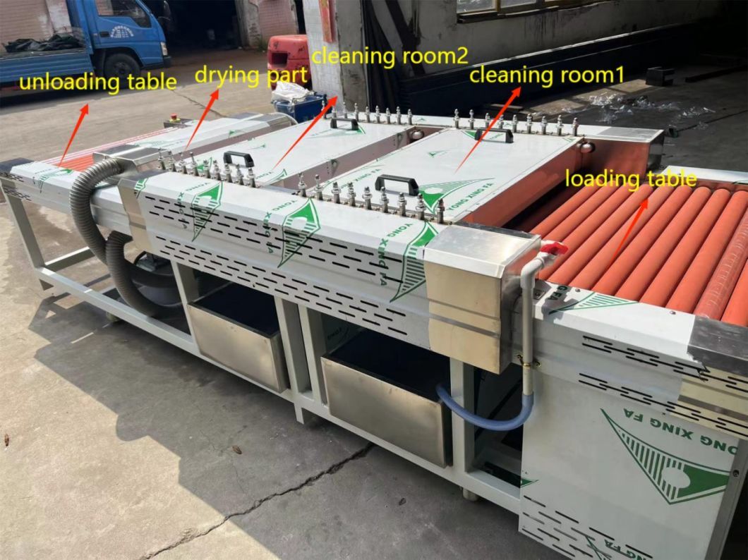 Foshan Star Horizontal Glass Washing Machine with Double Stage