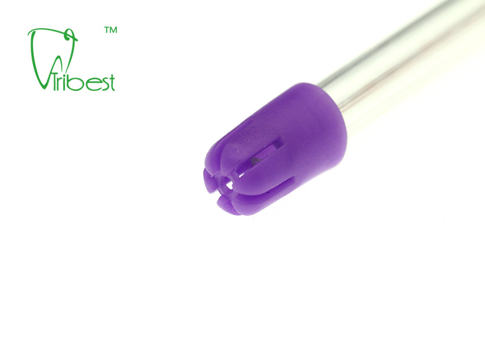 PVC Dental Disposable Saliva Ejector Clear Body Colorful Tip