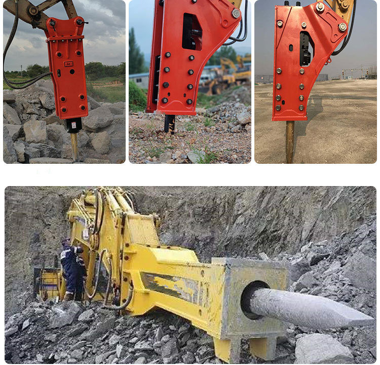 Wholesale Diameter68 100 140 185mm Excavator High Frequency Concrete Vibration Stone Hydraulic Breaker Machine Jack Hamm