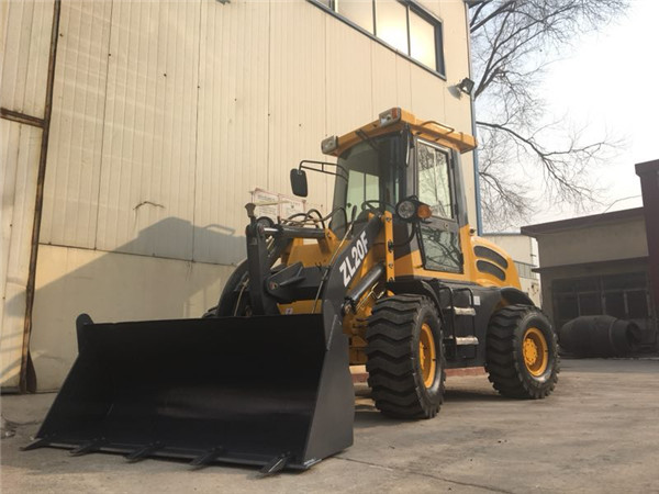 60kw Heavy Construction Equipment / ZL20F Wheel Loader With 1CBM Bucket Capacity
