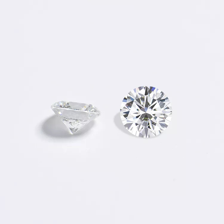 Highly Modified Lab Created White Diamonds Round Non Fluorescence