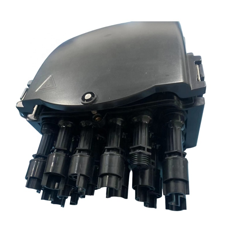 Black Septic Distribution Box for FTTH 1x8 1x16 Pole or Wall Mounted SC Optical Fiber